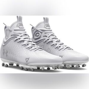 Under Armour White Athletic Cleats for Field Sports